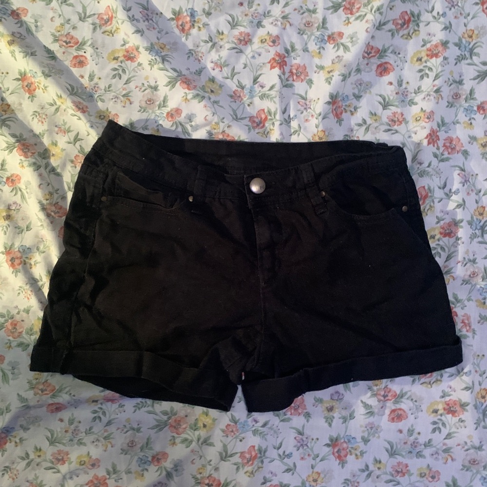 Faded Glory Black Jean Shorts